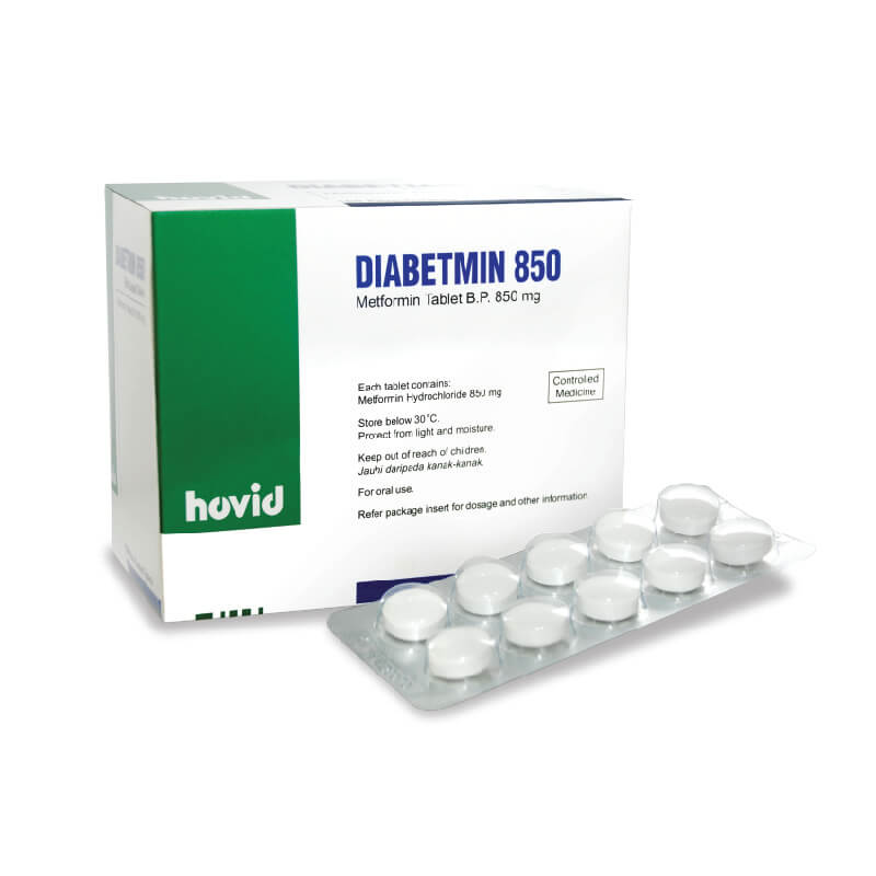 Diabetmin 850mg Tablet (f,c)