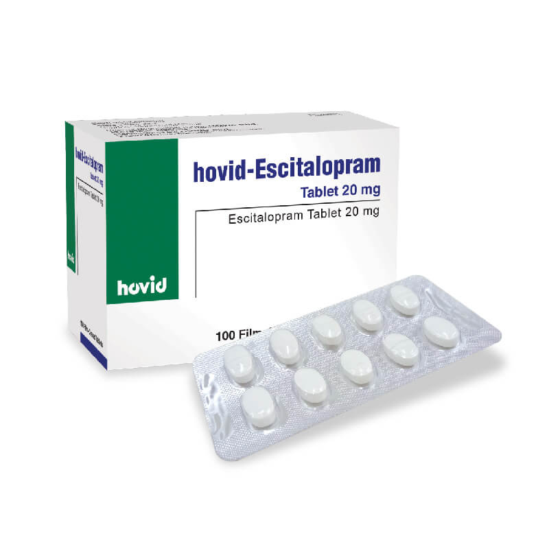 Hovid Escitalopram Tablet 20mg (f,c)